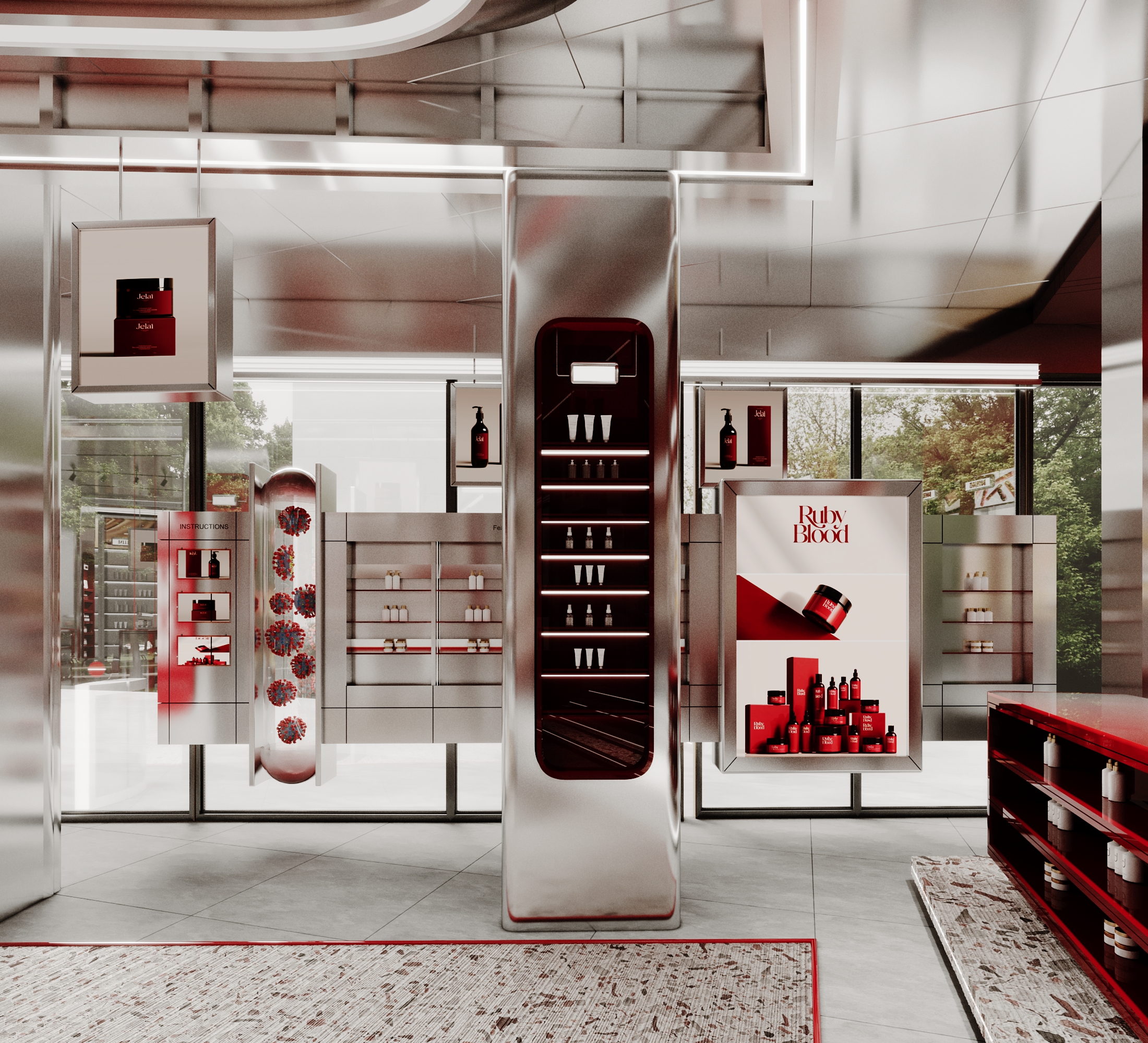 Retro Futurism Pharmacy Design Project-8