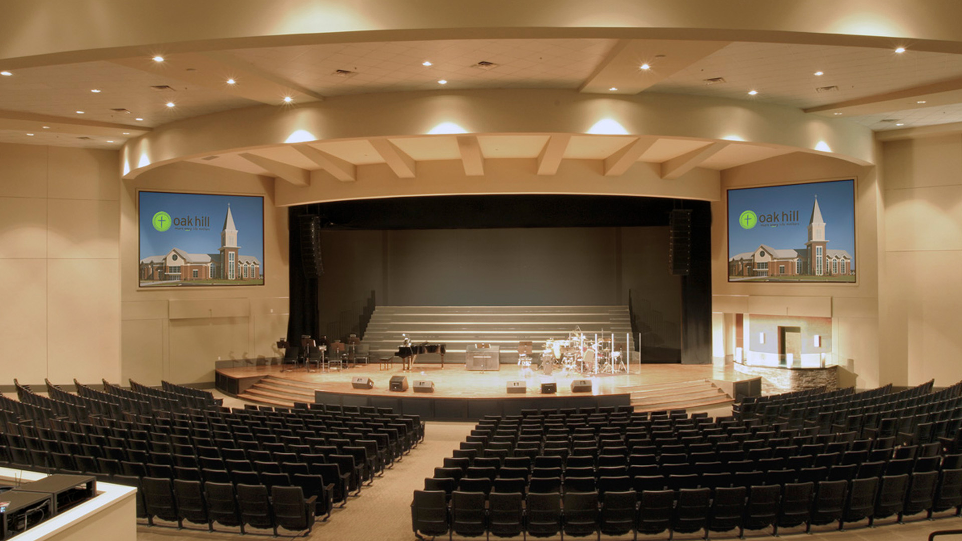 橡树山浸信会教堂内部装饰丨POH+W Architects LTD-2