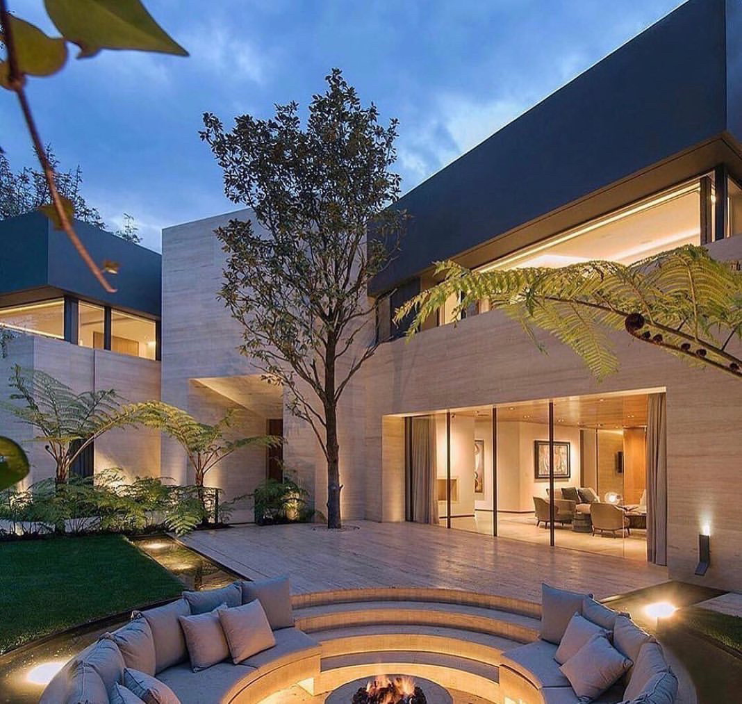 现代风格泳池别墅设计-1