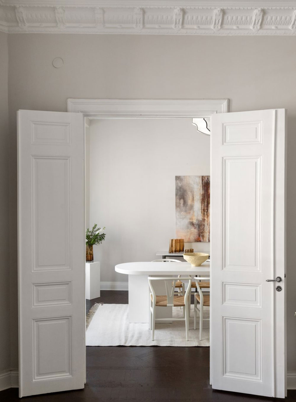 斯德哥尔摩 90 平米全白公寓,极简优雅风设计-8