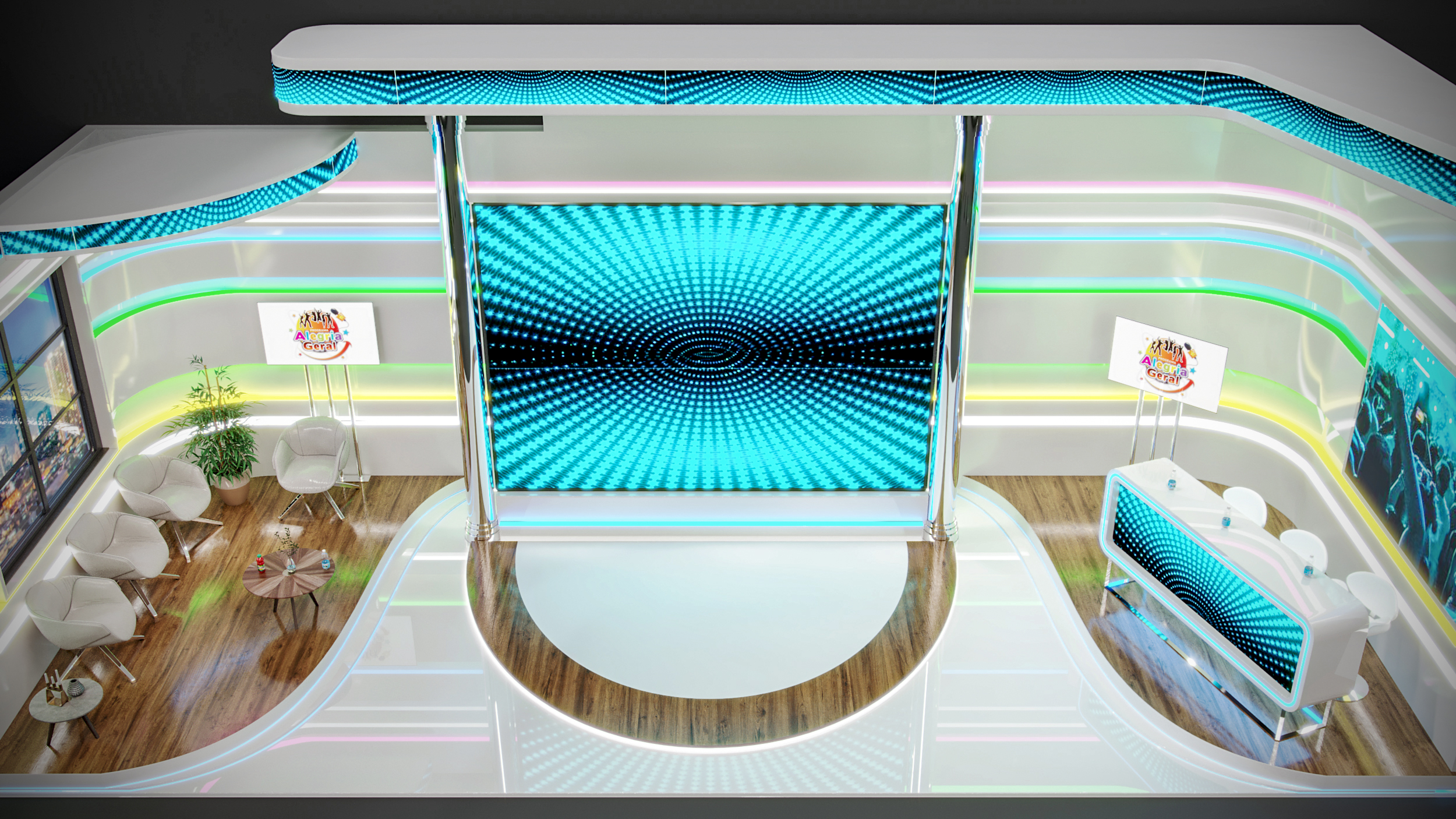 CGI Estúdio gravação - programa Alegria Geral-5