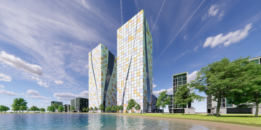 Boolean Difference Tower Rhino Grasshopper-11