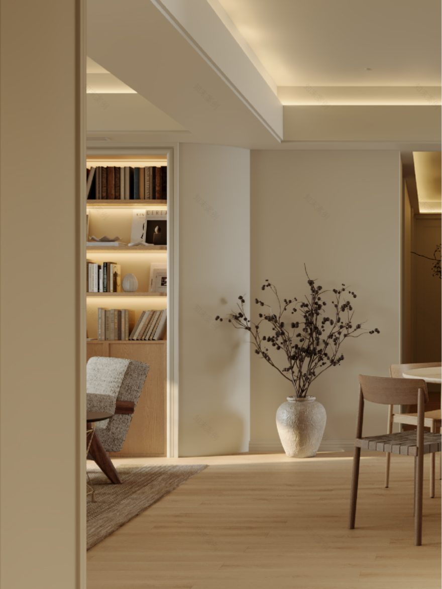 示觉设计|219㎡水清木华,一家四口的成长型家庭空间-32