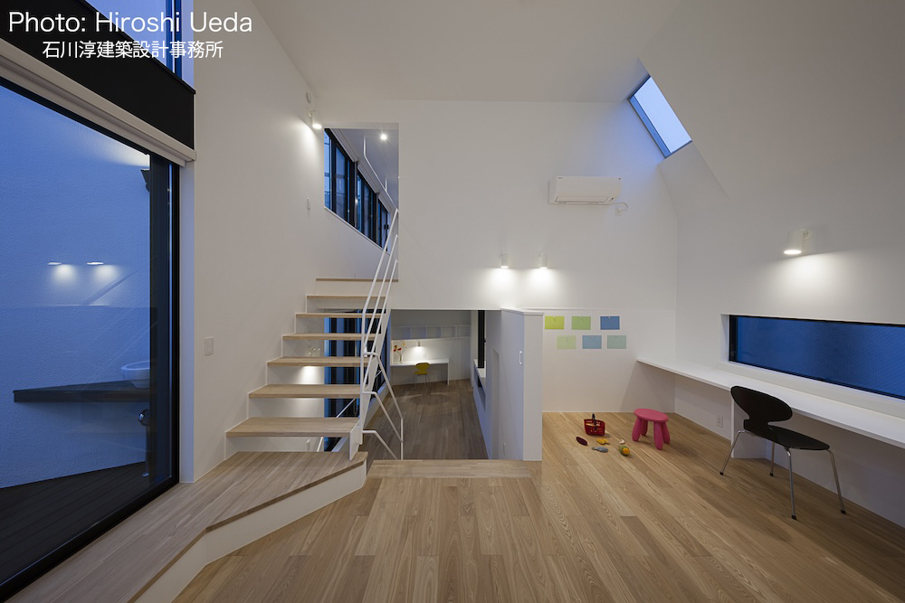 スキップフロアの家 ハコノオウチ13丨日本京都丨石川淳建築設計事務所,アトリエきんぎょばち・石川直子-45