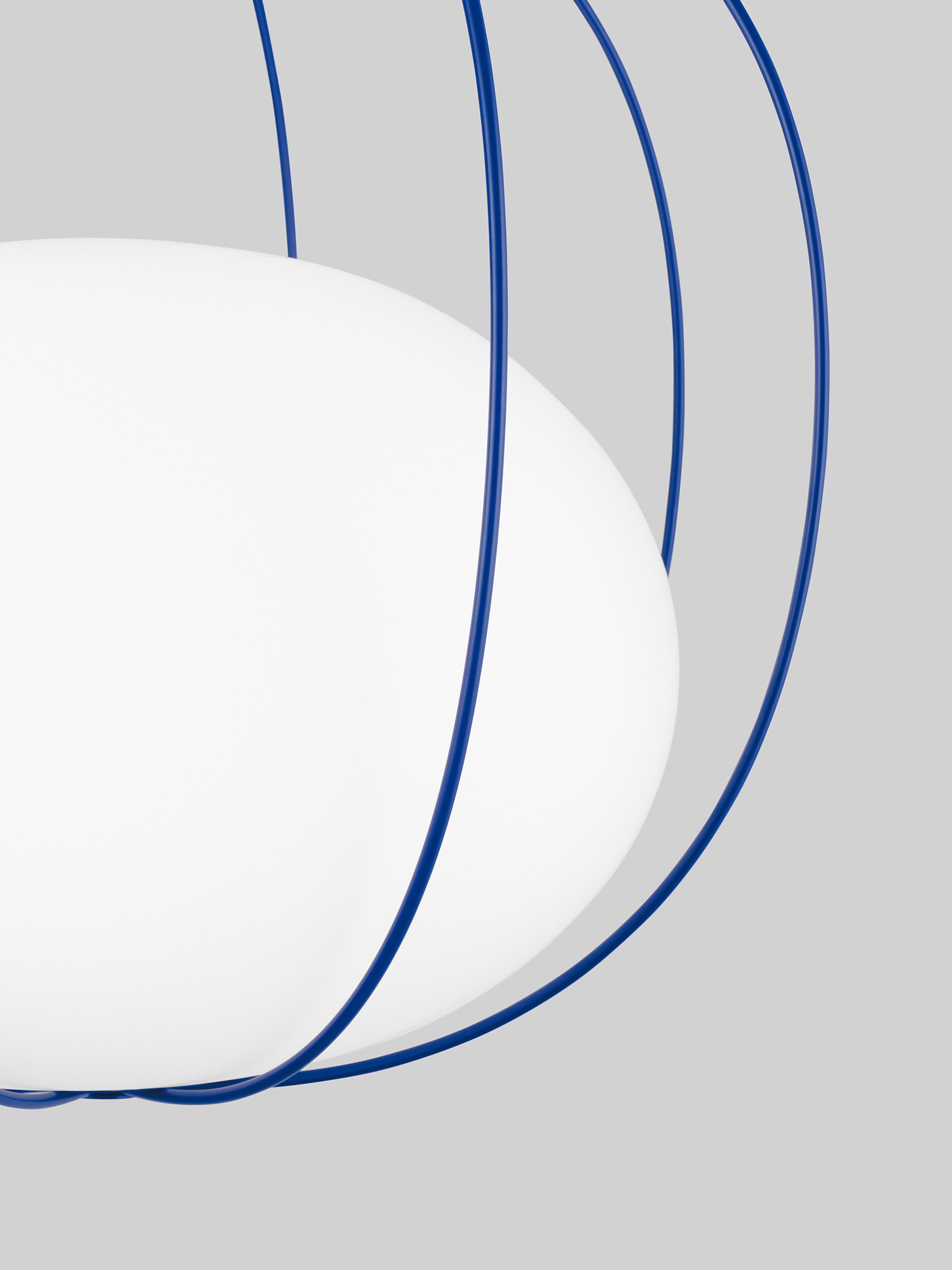 Front's Hoop lamp features glass pendant trapped inside wire cage-3