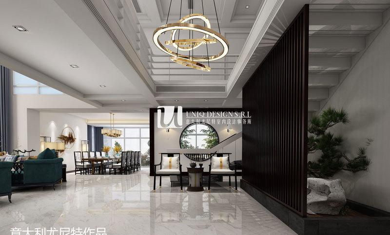 月光流域 500㎡新中式软装,幽然唯美诠释中式韵味-6