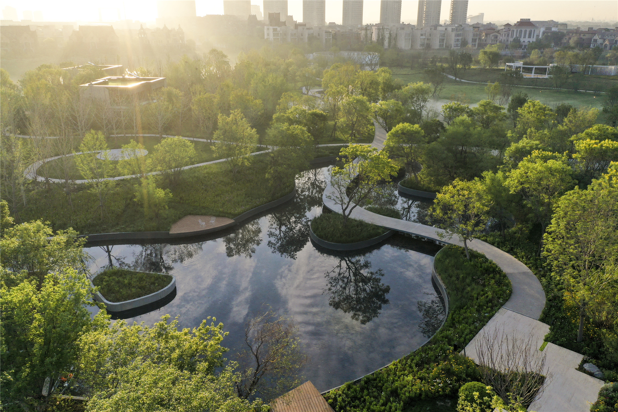 天津融创星耀五洲 9 号岛景观丨中国天津丨AECOM-12