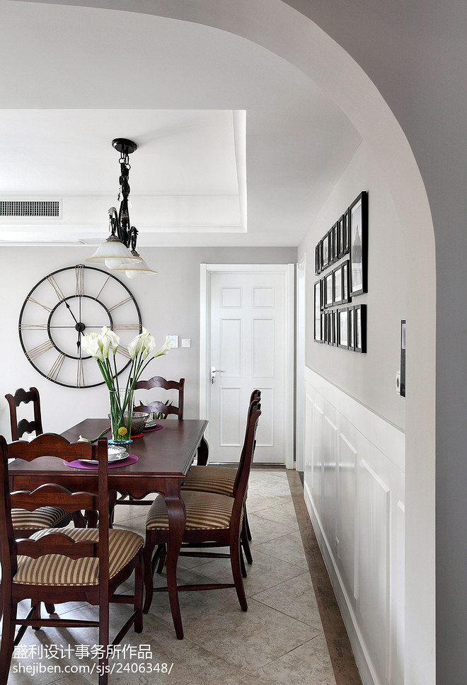 180000万元三居128平米美式新婚房装修案例-10