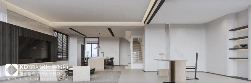 重庆龙湖舜山府 238㎡极简风温润时光丨中国重庆丨KD 室内设计事务所-22