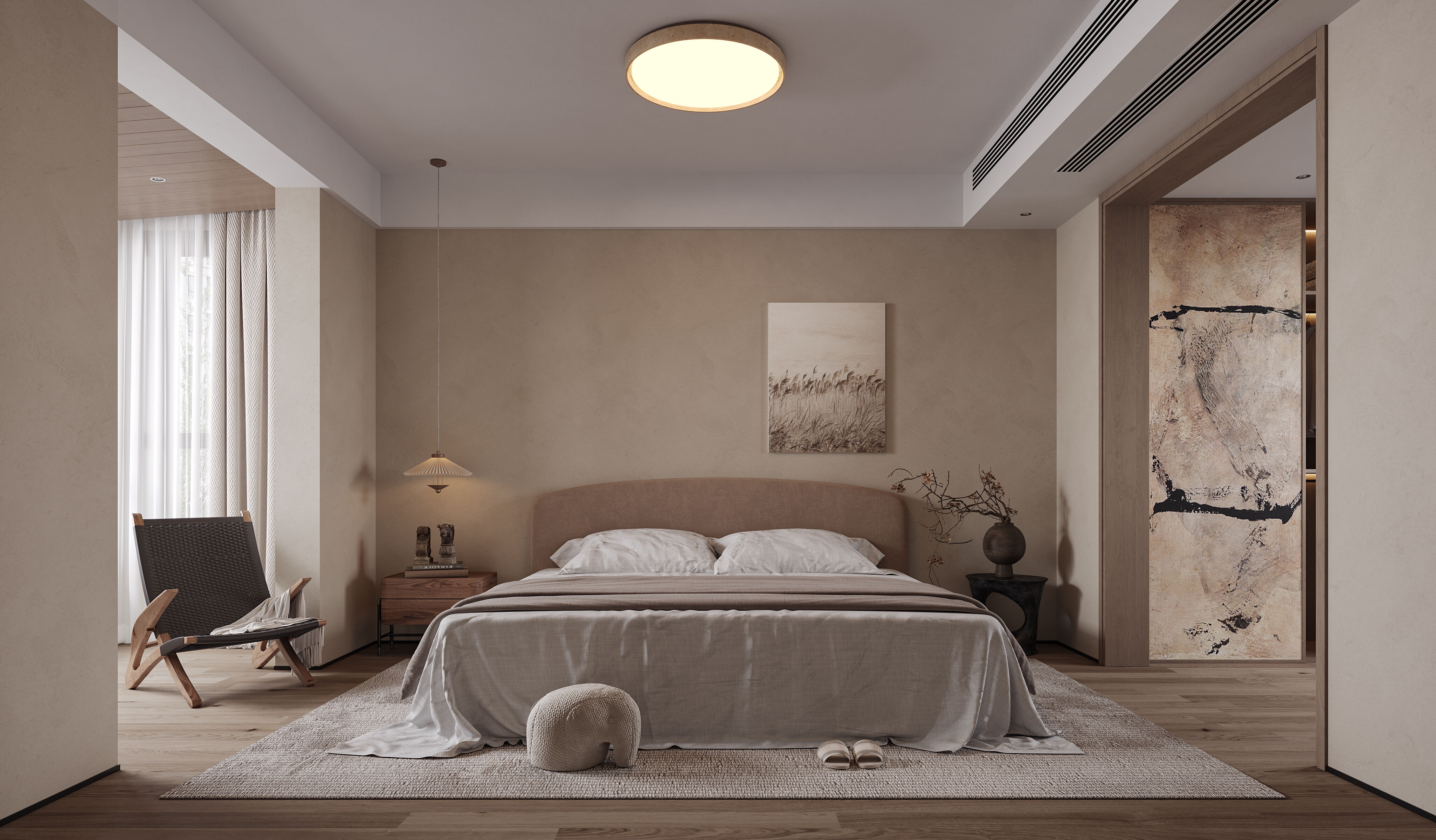 侘寂风别墅效果表现-7