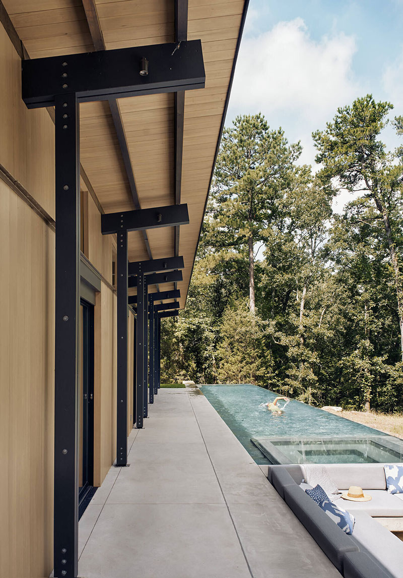 德州松林泳池现代宅-12