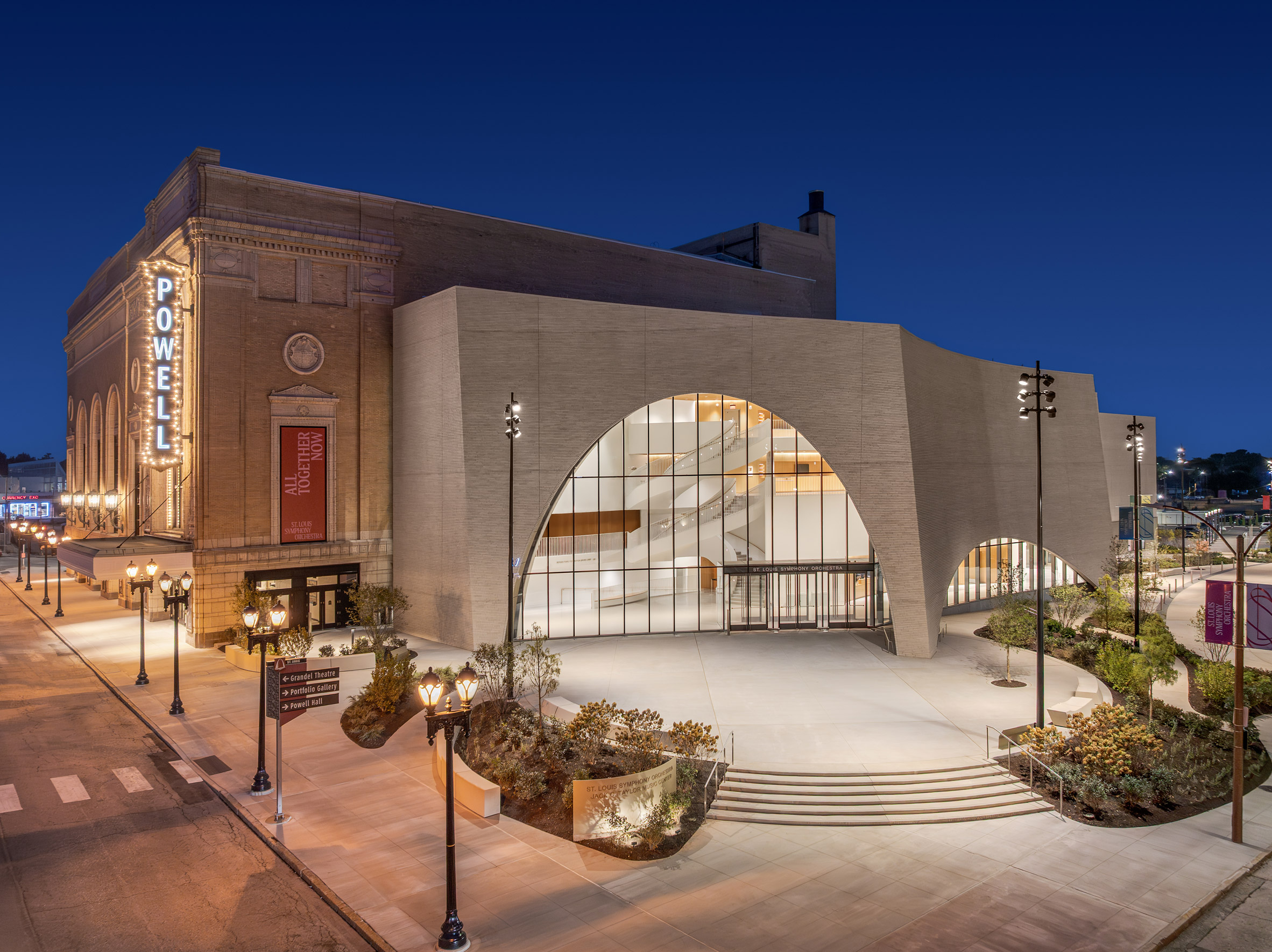 圣路易斯鲍威尔音乐厅拱形扩建项目丨美国丨Snøhetta建筑工作室-5