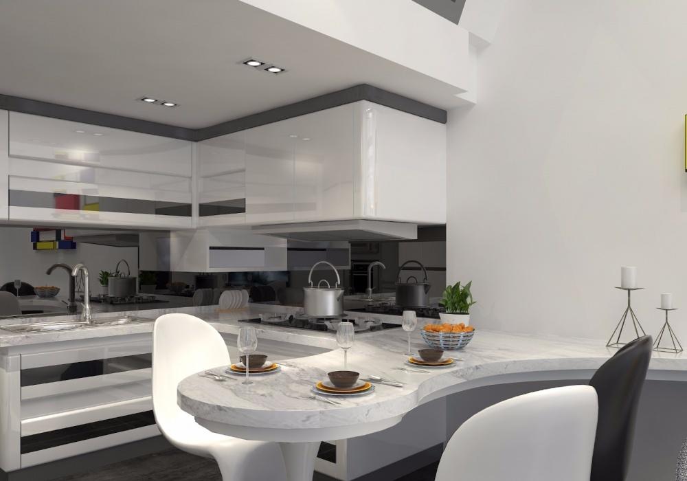 层高 4.2 米的“枫景华庭”两口之家设计-15