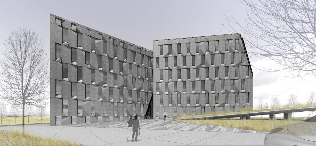 鄂尔多斯旋转立方体办公楼-22