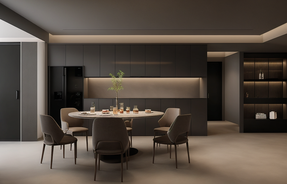 意式轻奢风平层 · 沁芳苑丨峰上名宅装饰设计-20