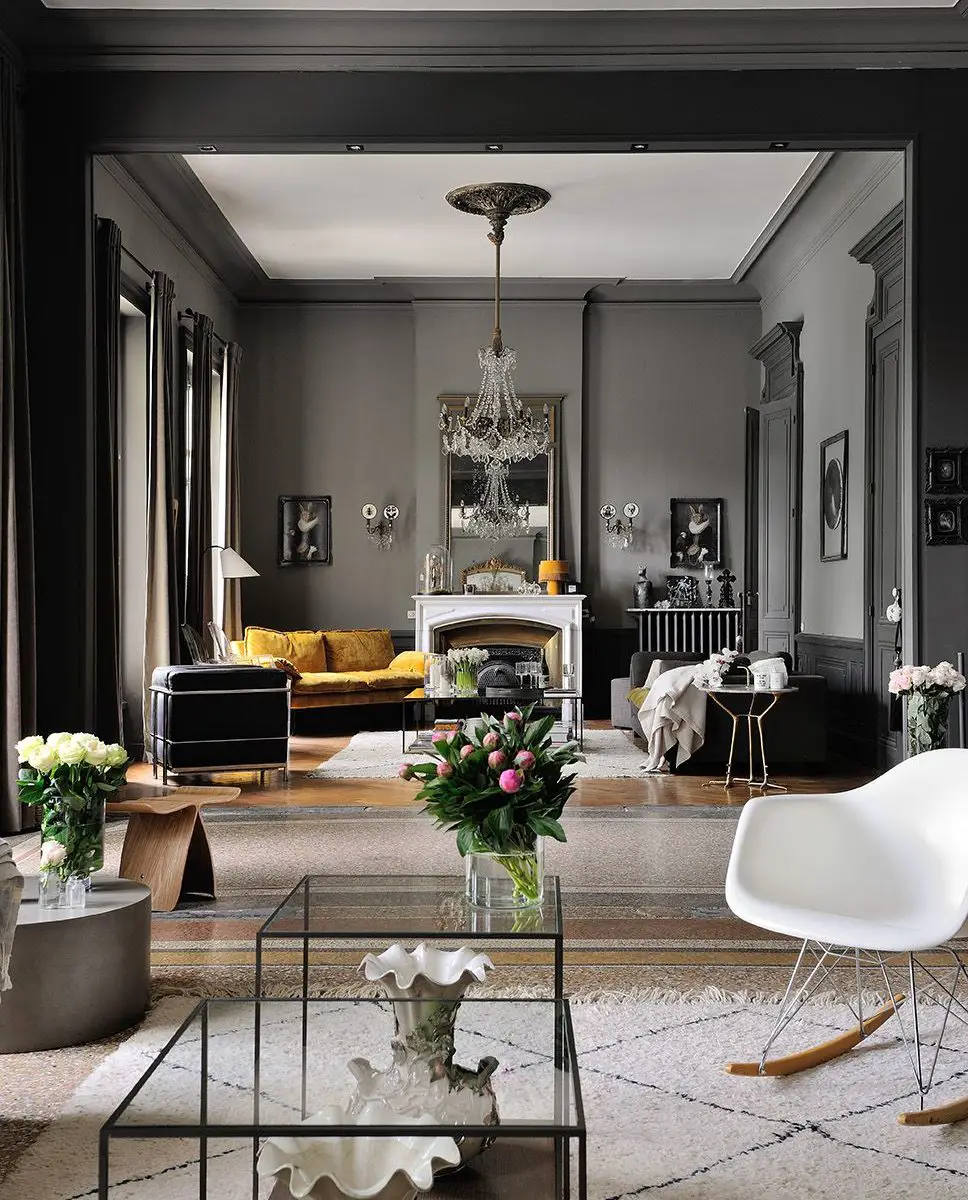 混搭风尚 | 19 世纪庄园的现代室内设计-2