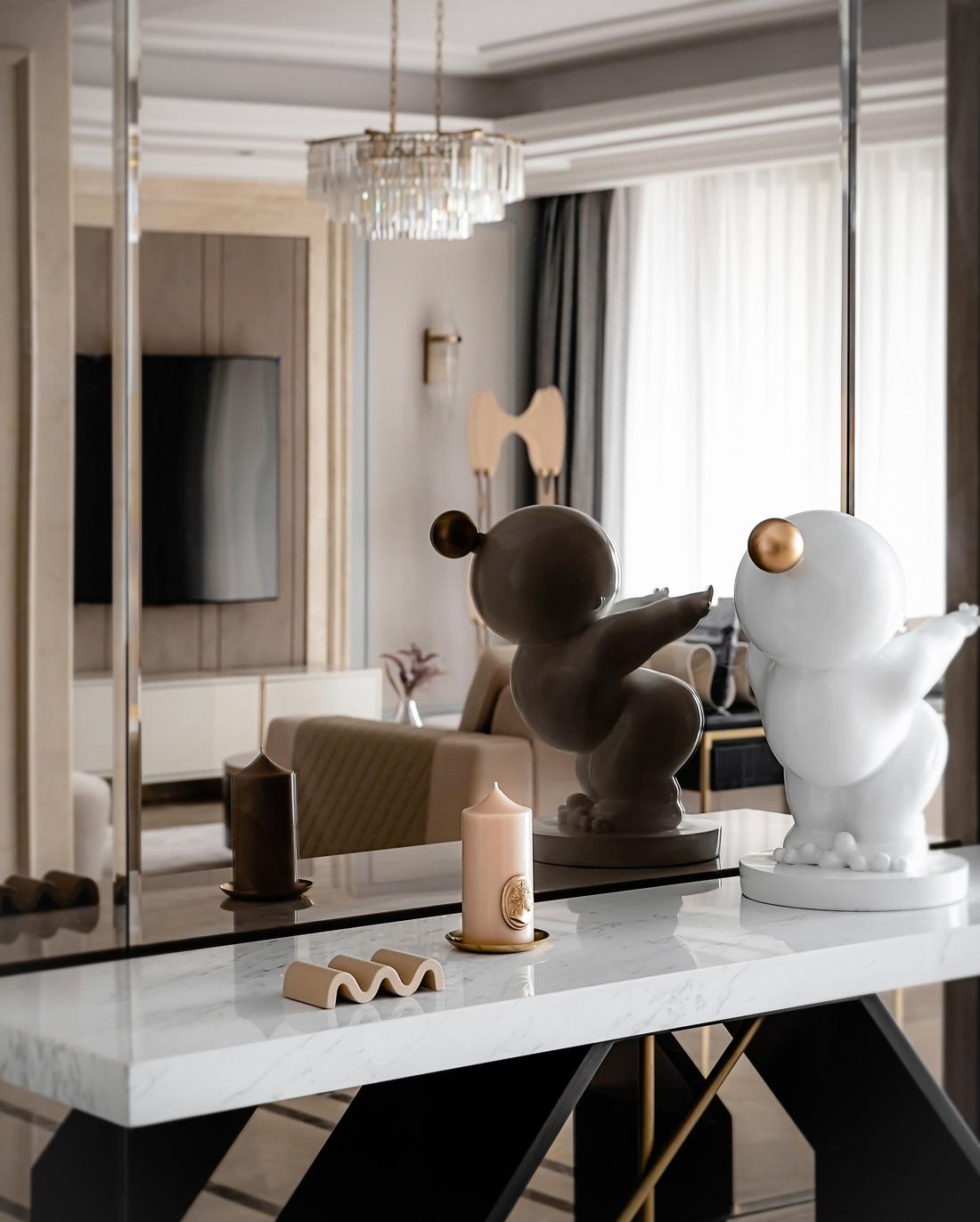 现代轻奢法式平层家居设计-4