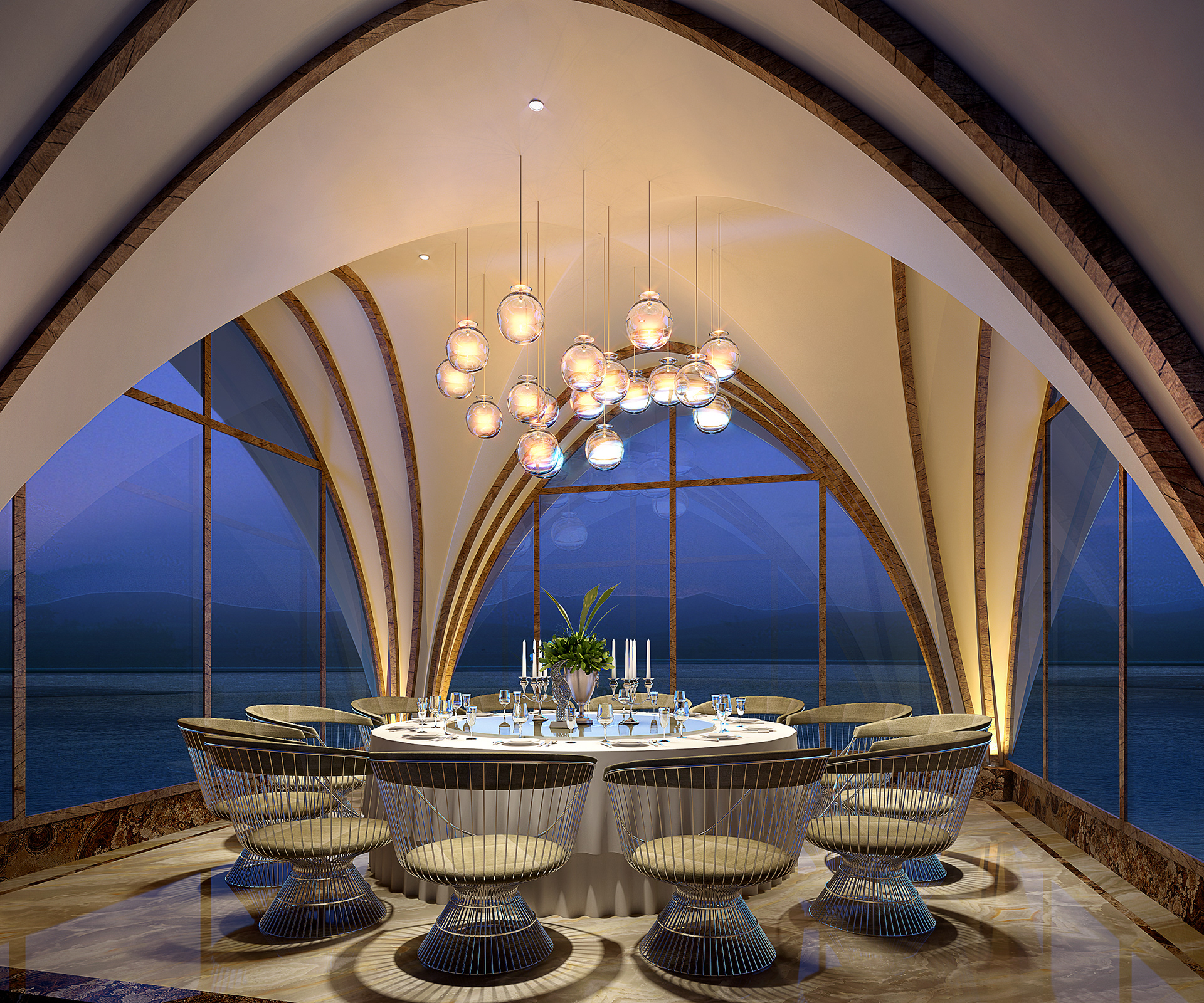 湖边的森林餐厅设计丨中国成都-4