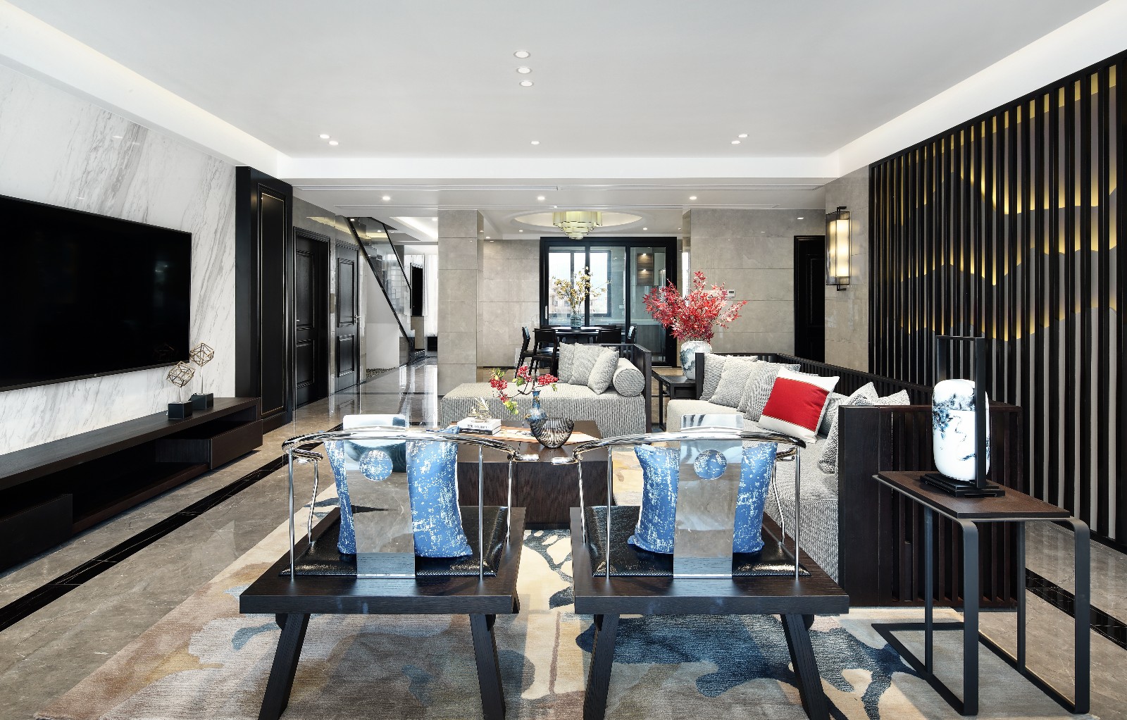 理想城 280m²楼中楼私宅 易.儒空间 Design-11