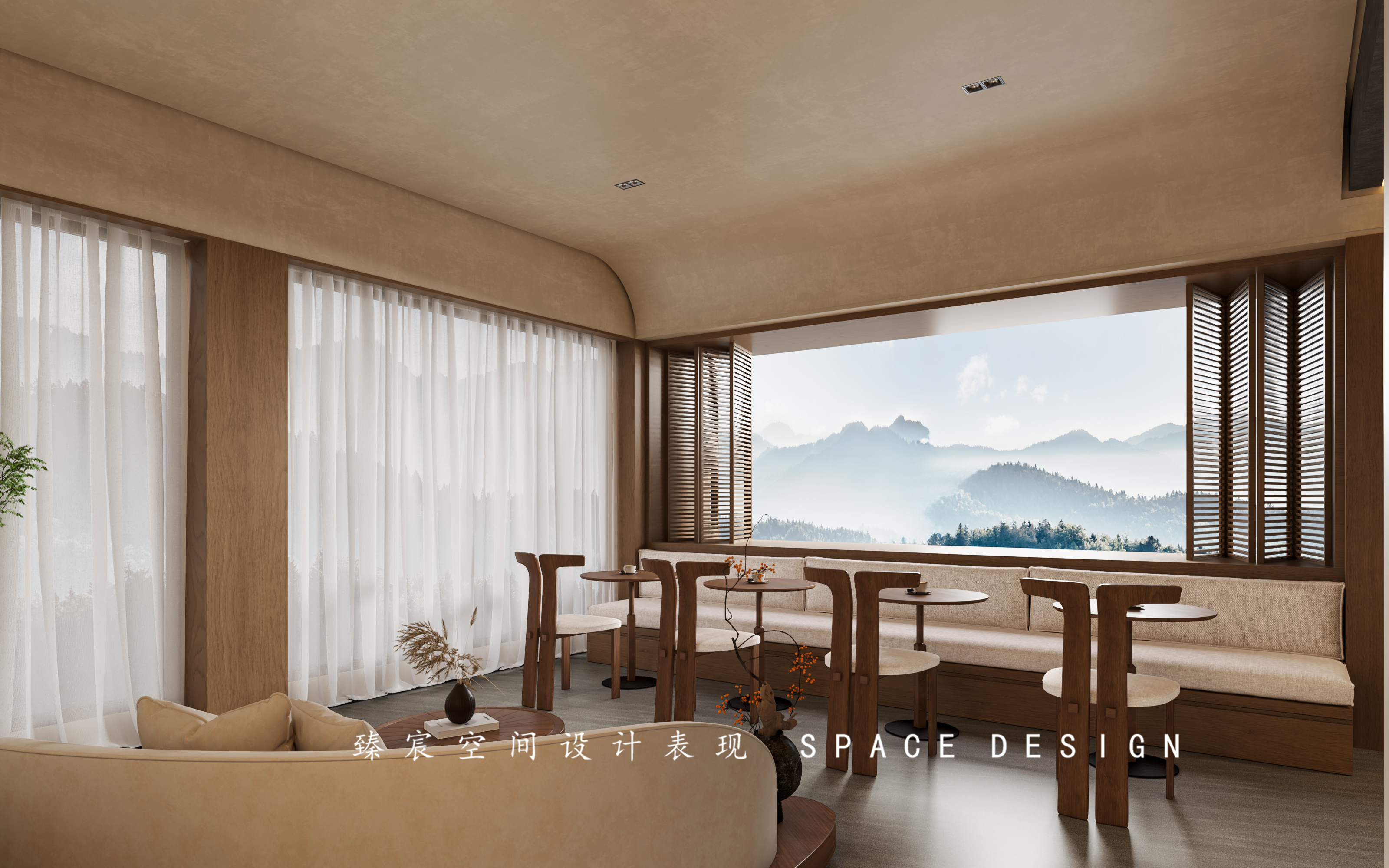 SPA会所丨中古民宿酒店丨臻宸空间设计表现-6