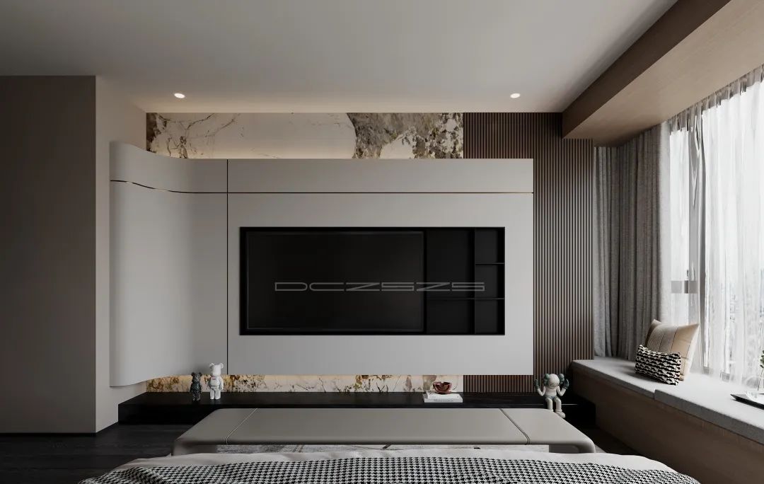 万科金域蓝湾愉景湾现代轻奢风设计丨东成至盛装饰-28