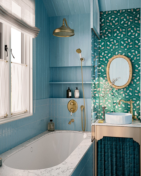 Timashovo蓝色卫生间-3