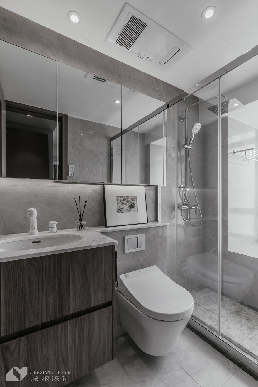 深圳龙光玖龙玺 89㎡现代简约家居设计,境相设计打造灰度空间-57