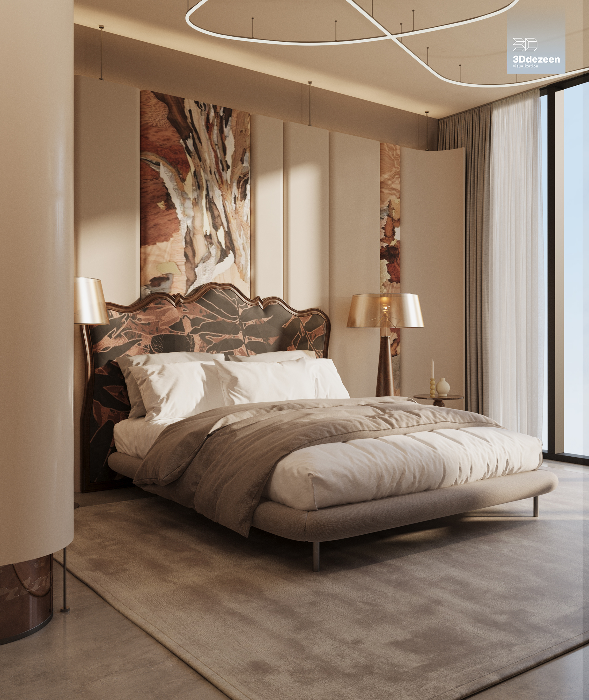 Miami Apartment 室内设计可视化丨美国-60