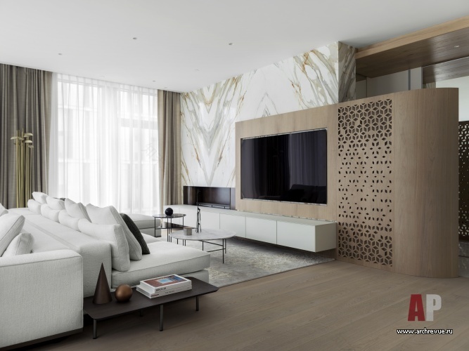 ЖК «Воробьев дом» 200平公寓室内设计-12