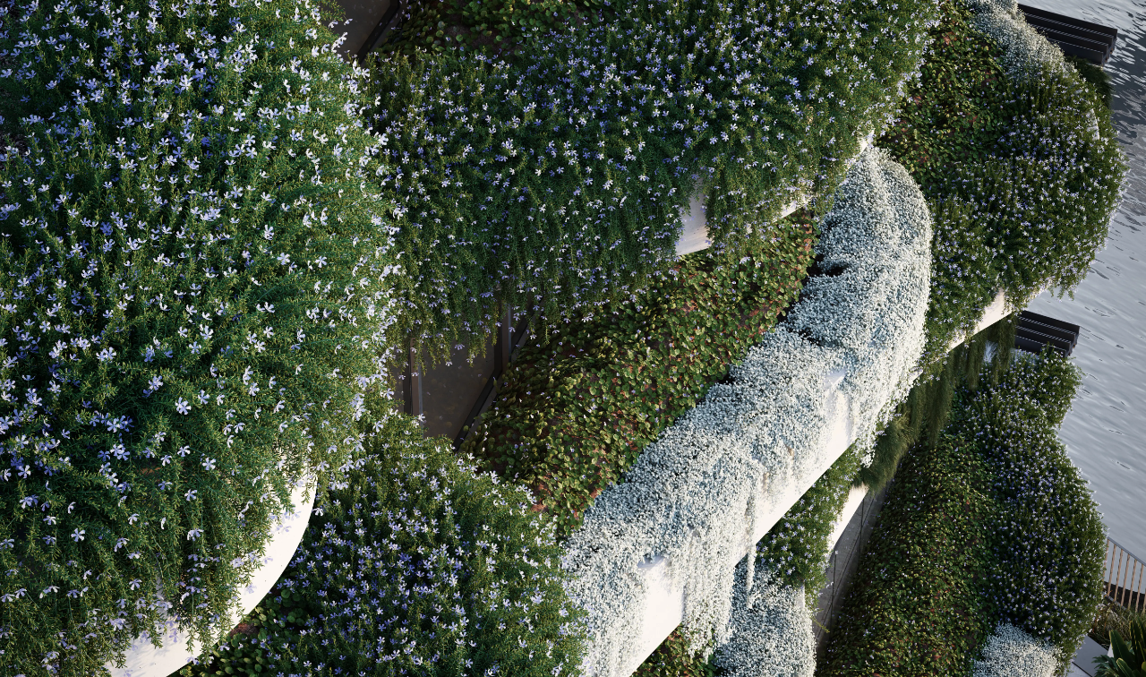 布里斯班河畔的扇贝形住宅 · Moray House 的精致设计丨澳大利亚布里斯班丨Bureau Proberts-19