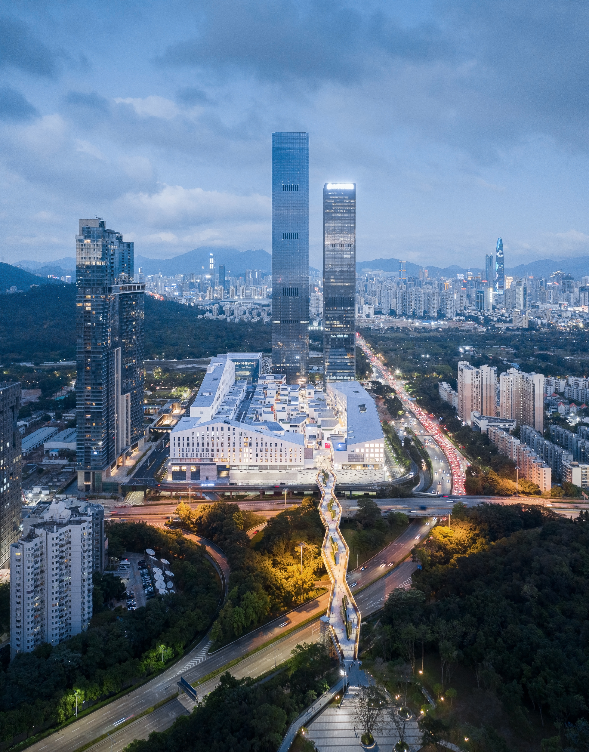 深圳某地标双子塔大堂翻新及UpperHills首层大堂软装改造丨中国深圳-1