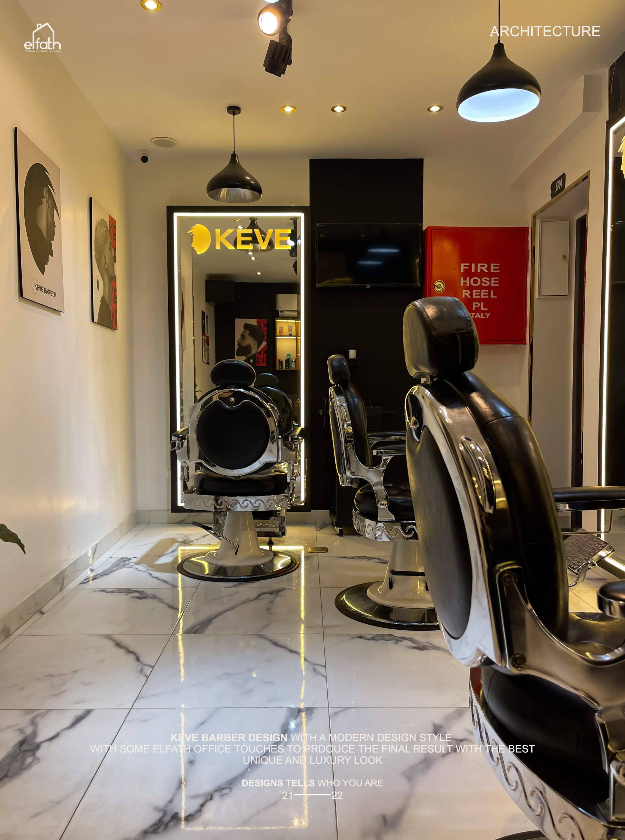 Keve barber - interior design --65