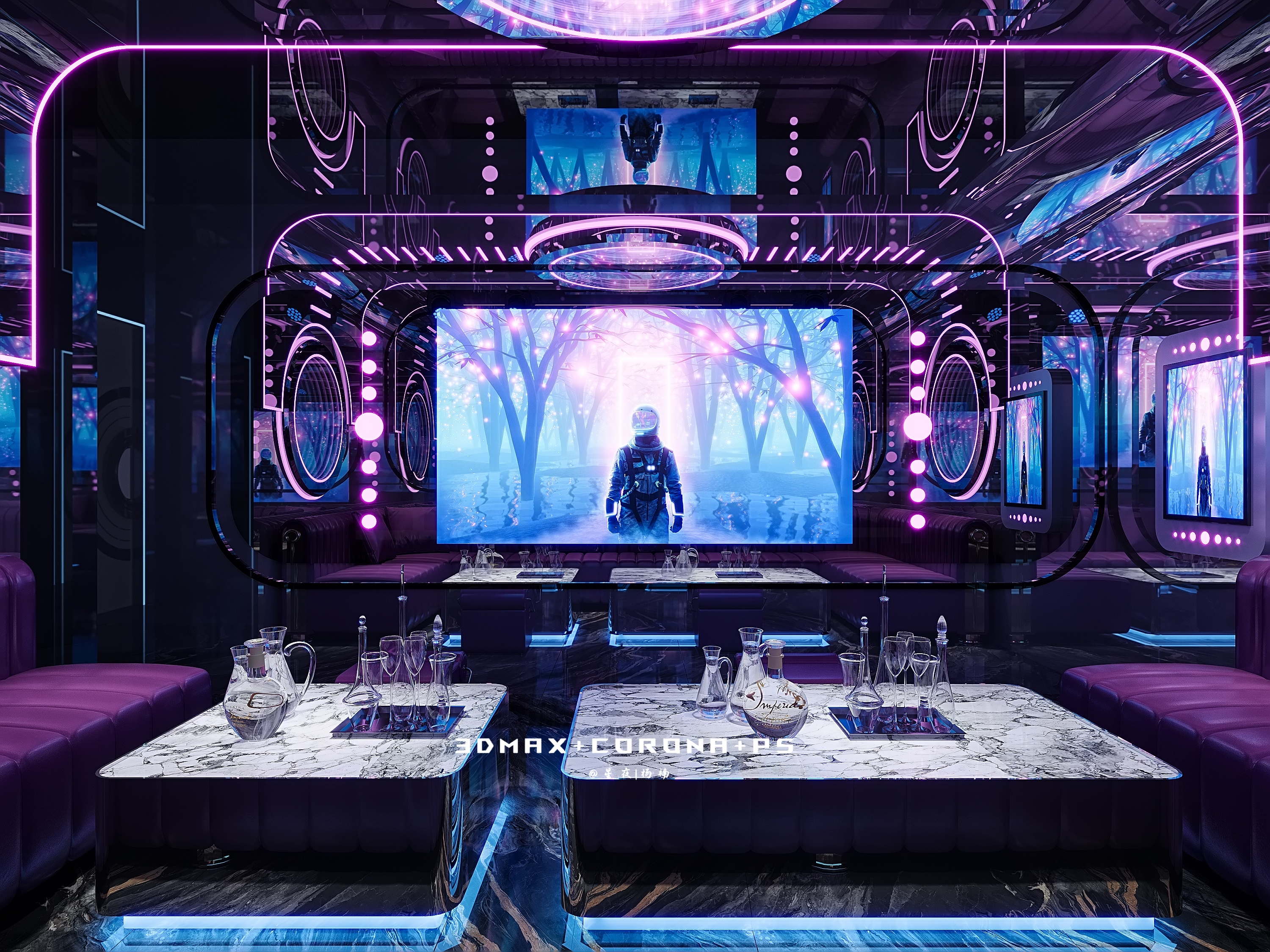 KTV设计 —— 光影叠奏，奢享声宴-9