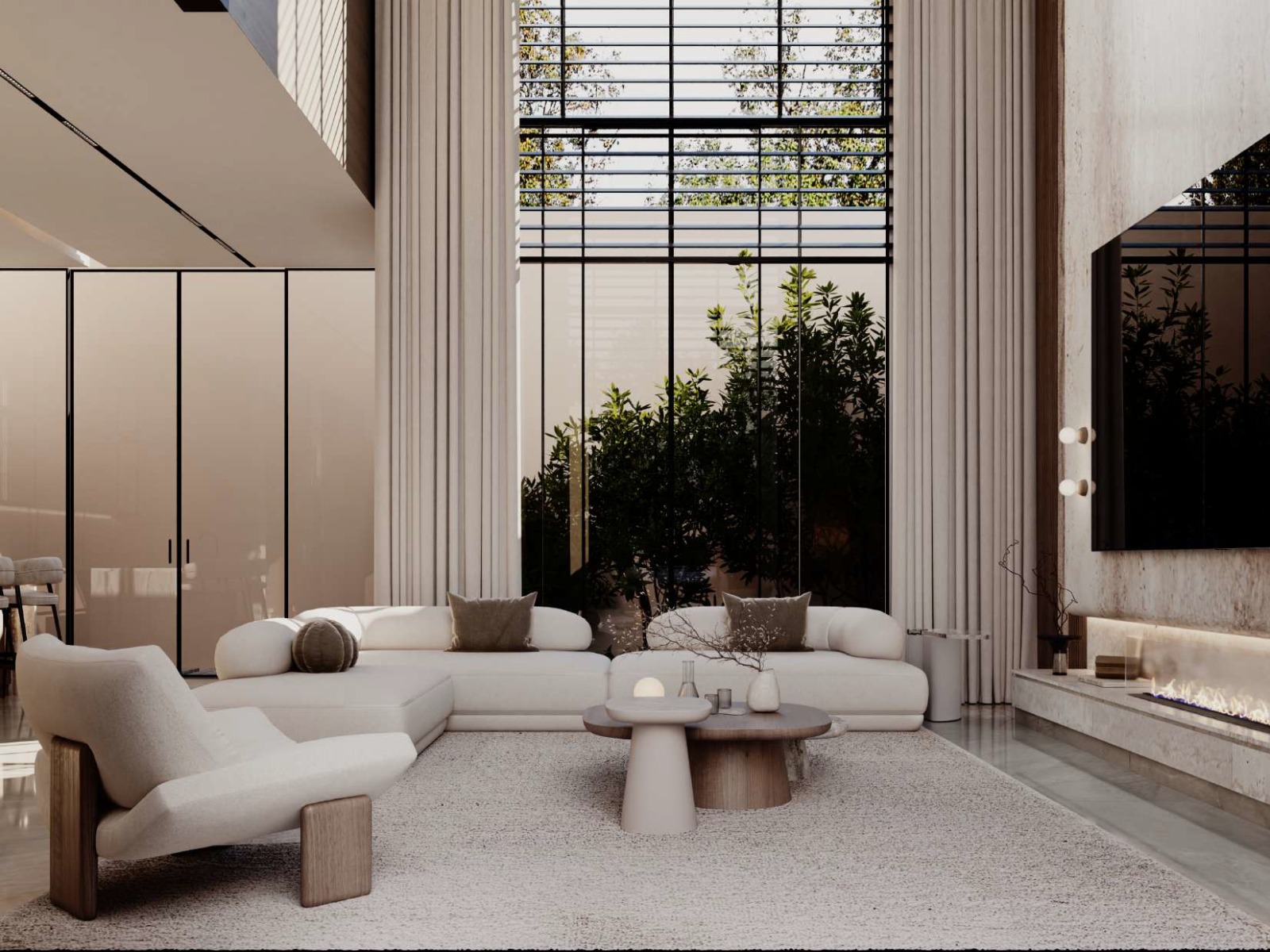 Reception & Dining design villa-8