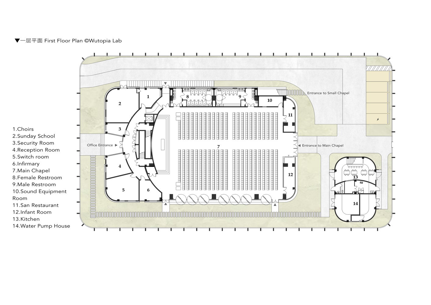 江南韵味 · 透明“面纱”下的教堂设计丨中国上海丨Wutopia Lab-51