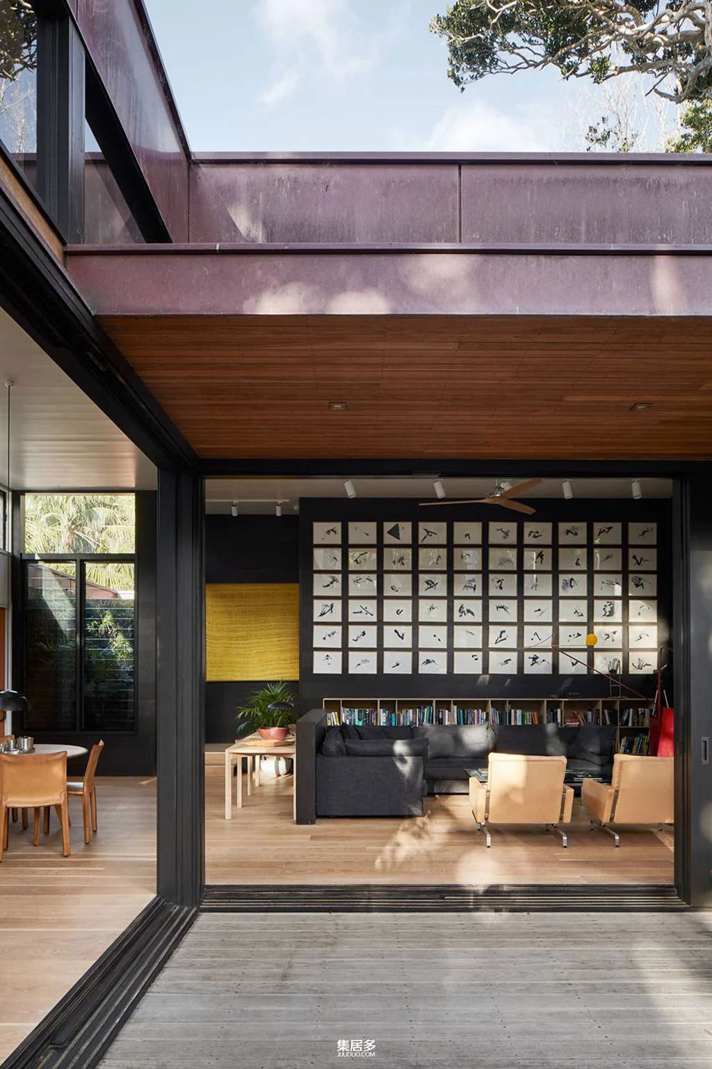 黑色立面与中世纪装饰组合的澳大利亚海岛度假屋-13