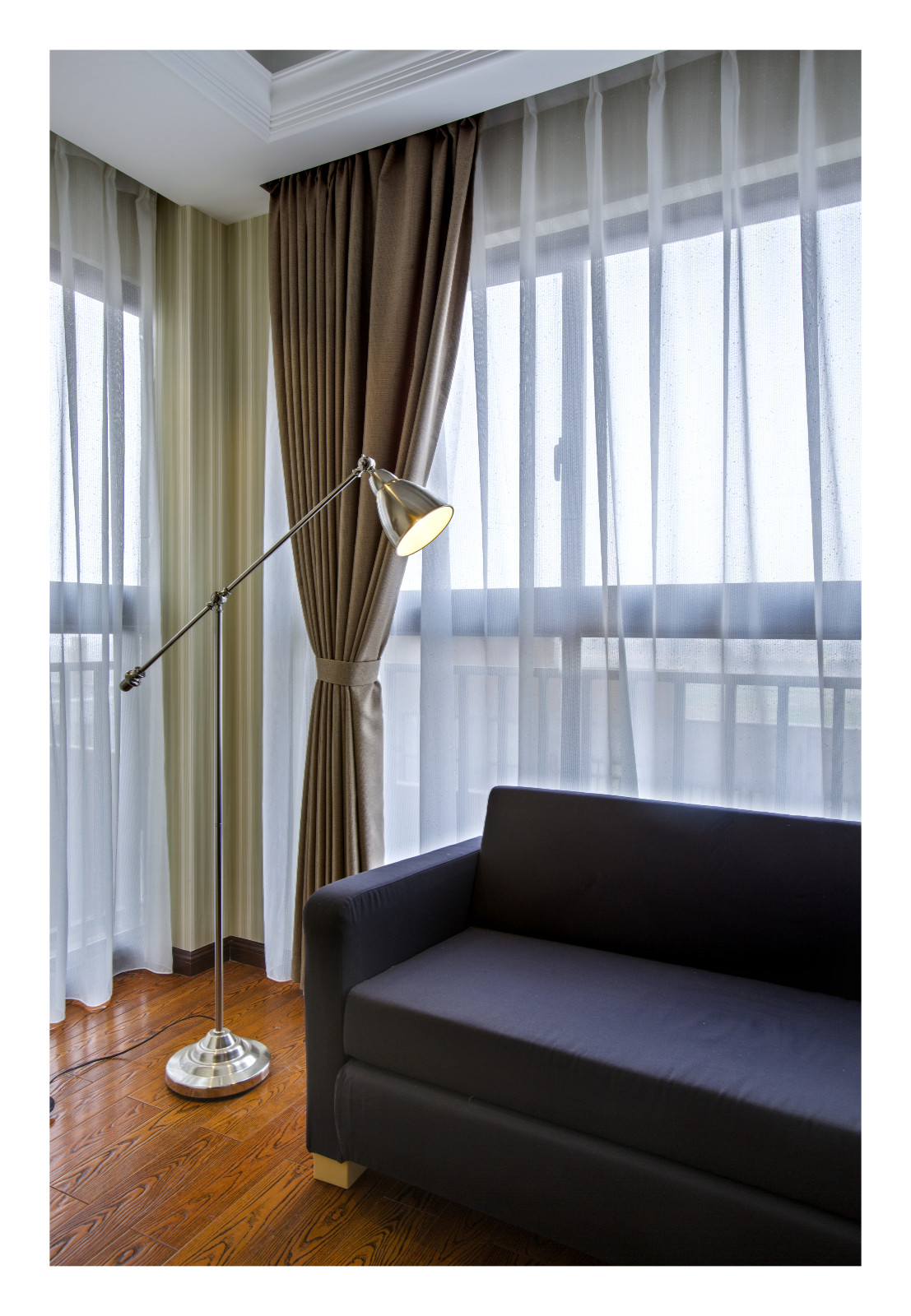 浙江宁波白金湾美式混搭风格两居室设计-11