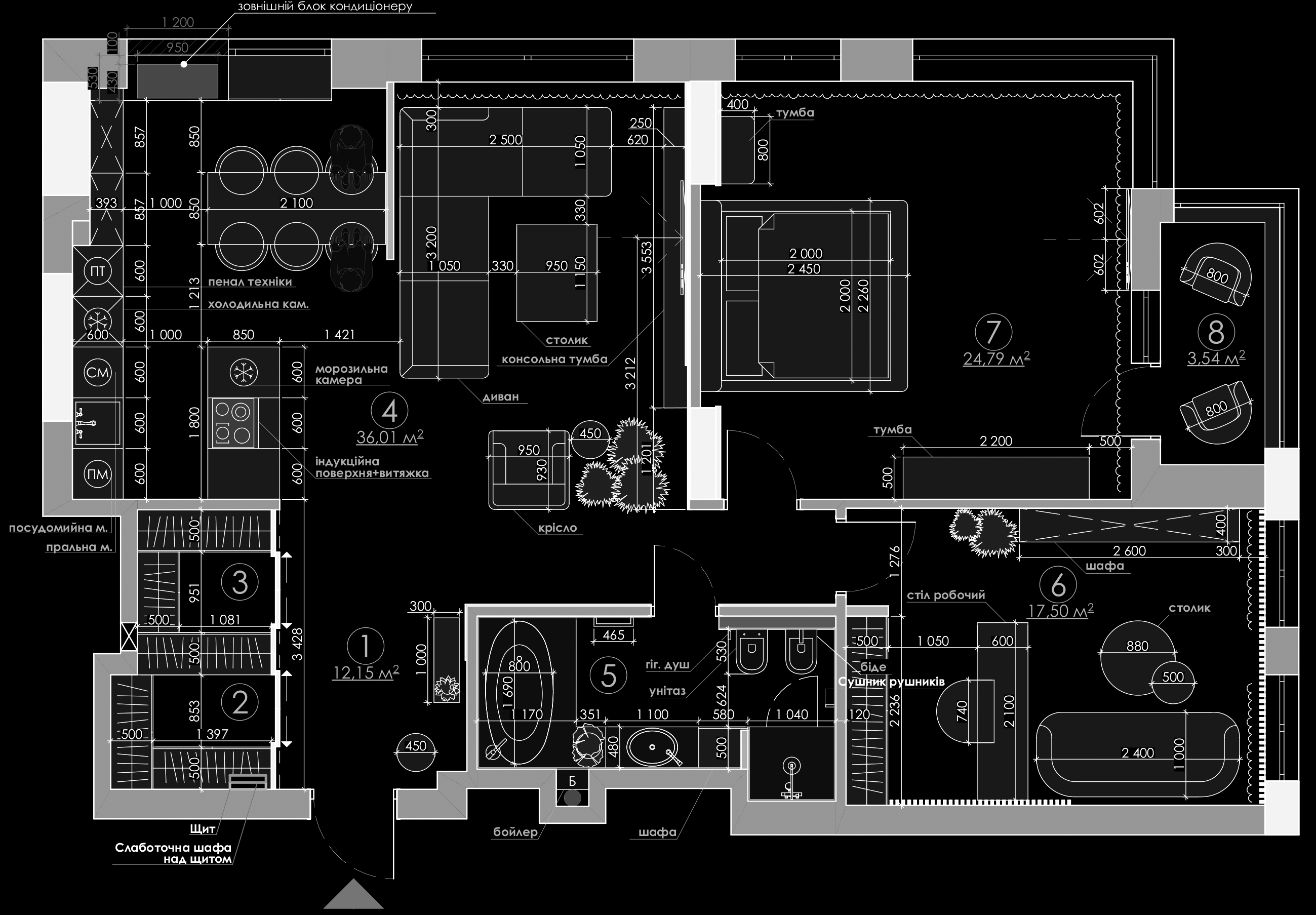俄罗斯方块厅公寓105号丨乌克兰基辅丨Trush Design-10