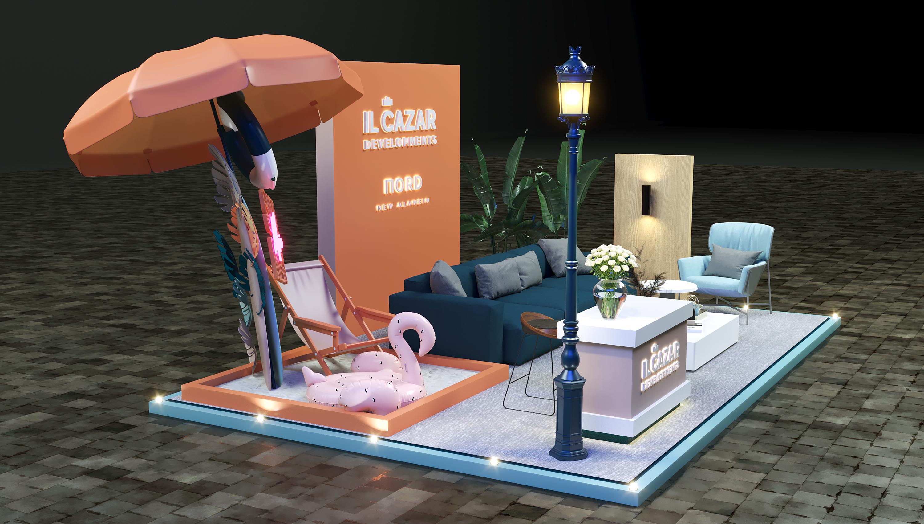 Cazar Summer Booth 设计丨埃及-8