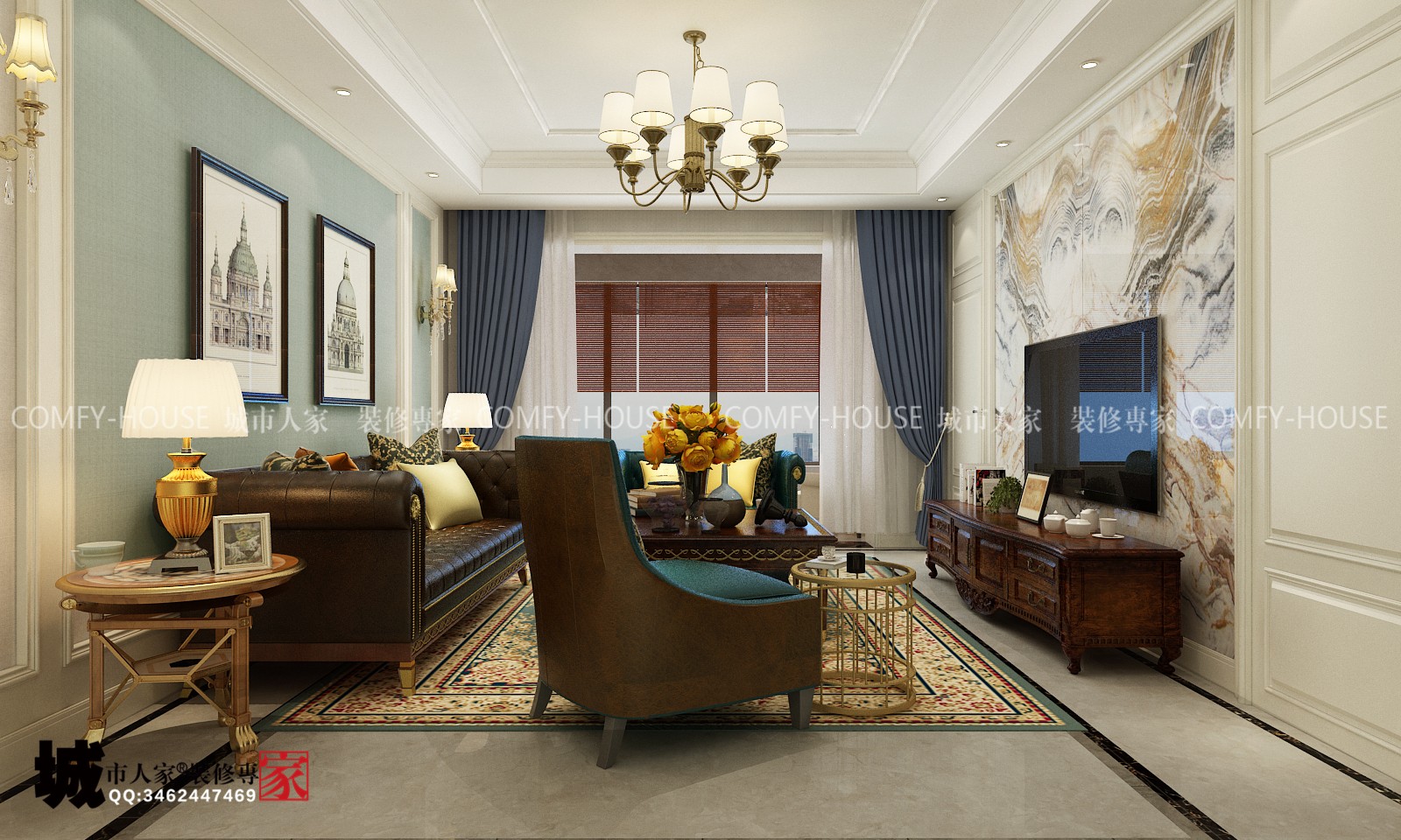 160 平美式风格四室二厅 | 深浅配搭，最大化储物功能-8