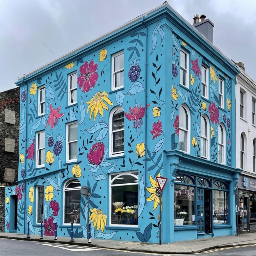 Isle of Man的花卉壁画项目丨Karolina Pawłowska-0