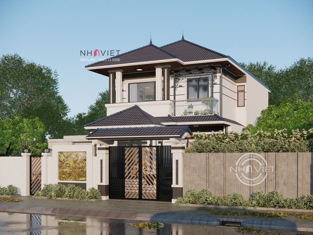 2层8米宽日式屋顶别墅设计方案-3