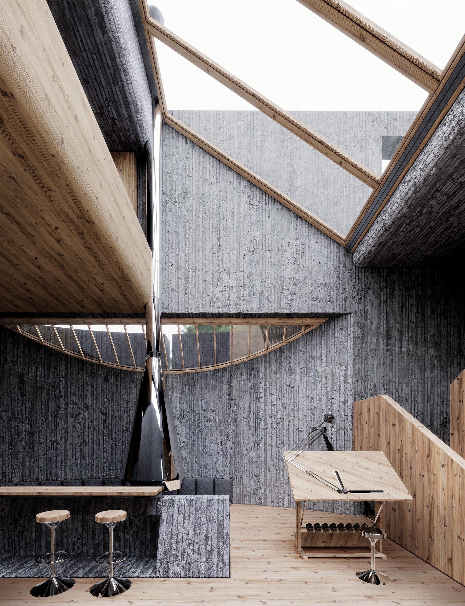 “铅笔盒”房屋设计丨日本东京丨Evgeniy Kolesnikov-10