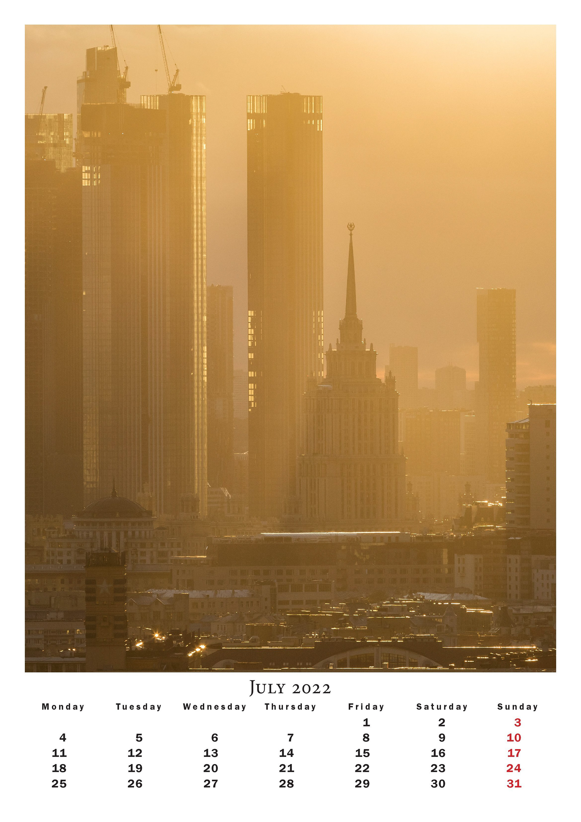 2022 年莫斯科日历丨RussiaMoscow-11