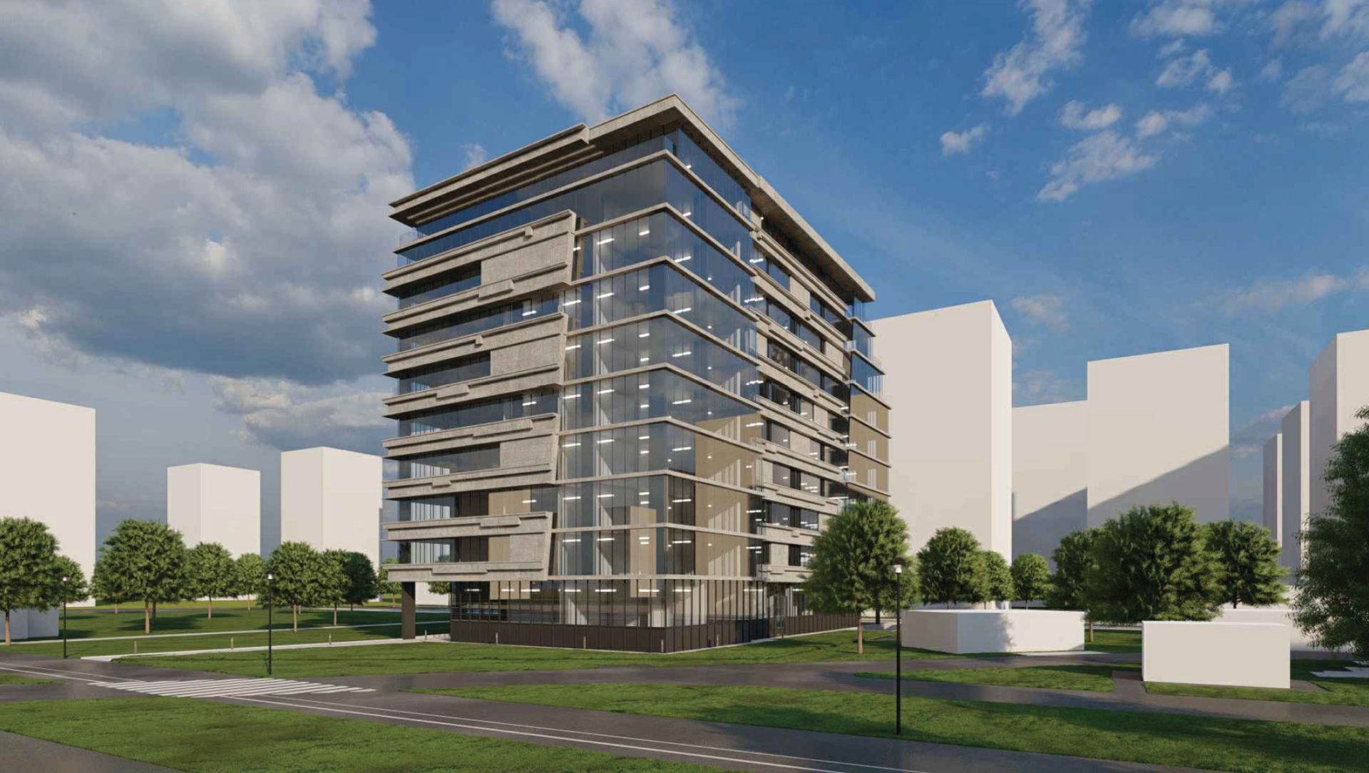 Dunav osiguranje办公九层楼建设项目丨贝尔格莱德-0