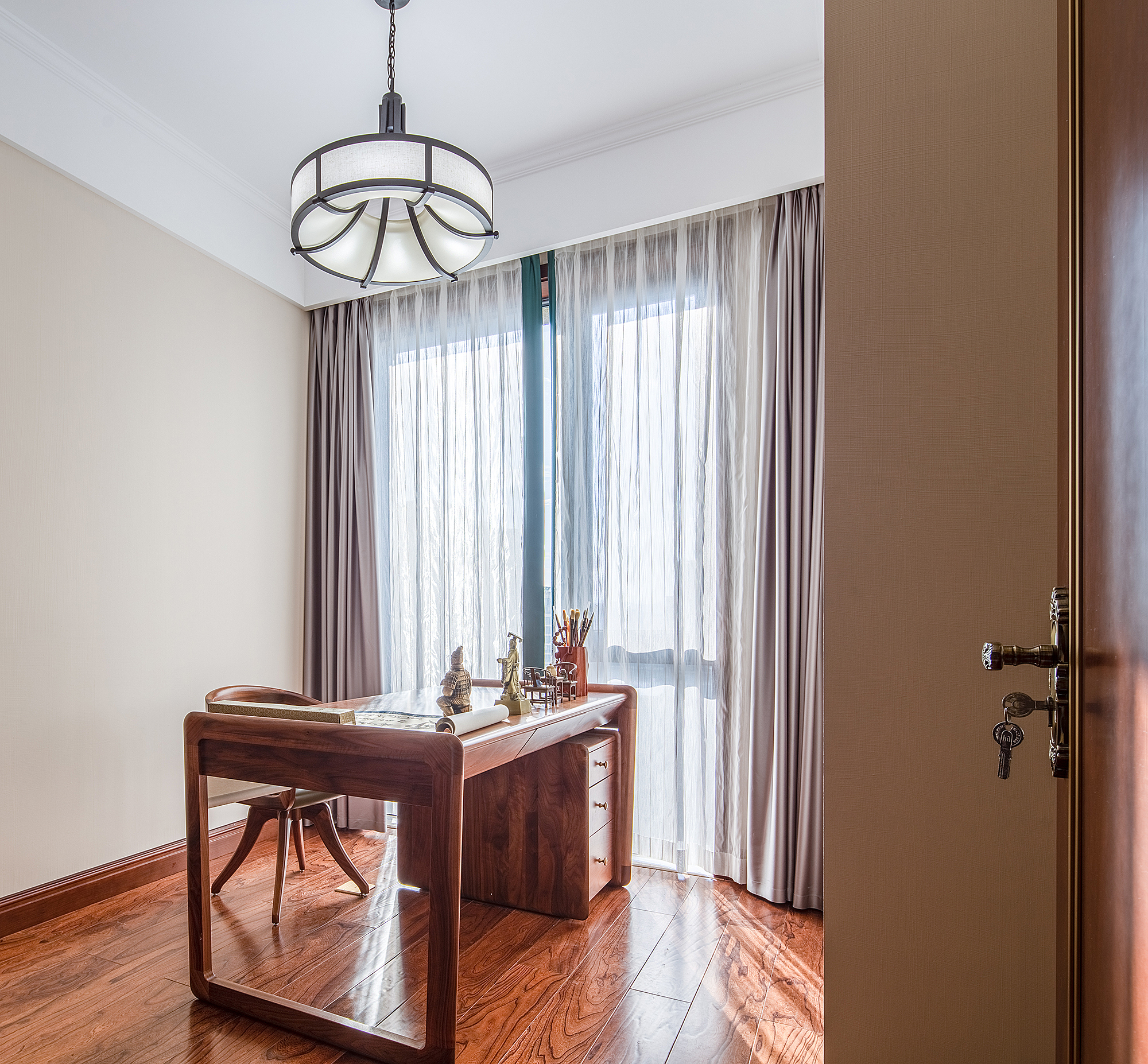 禅意新中式 | 丽水望京园清雅空间-17