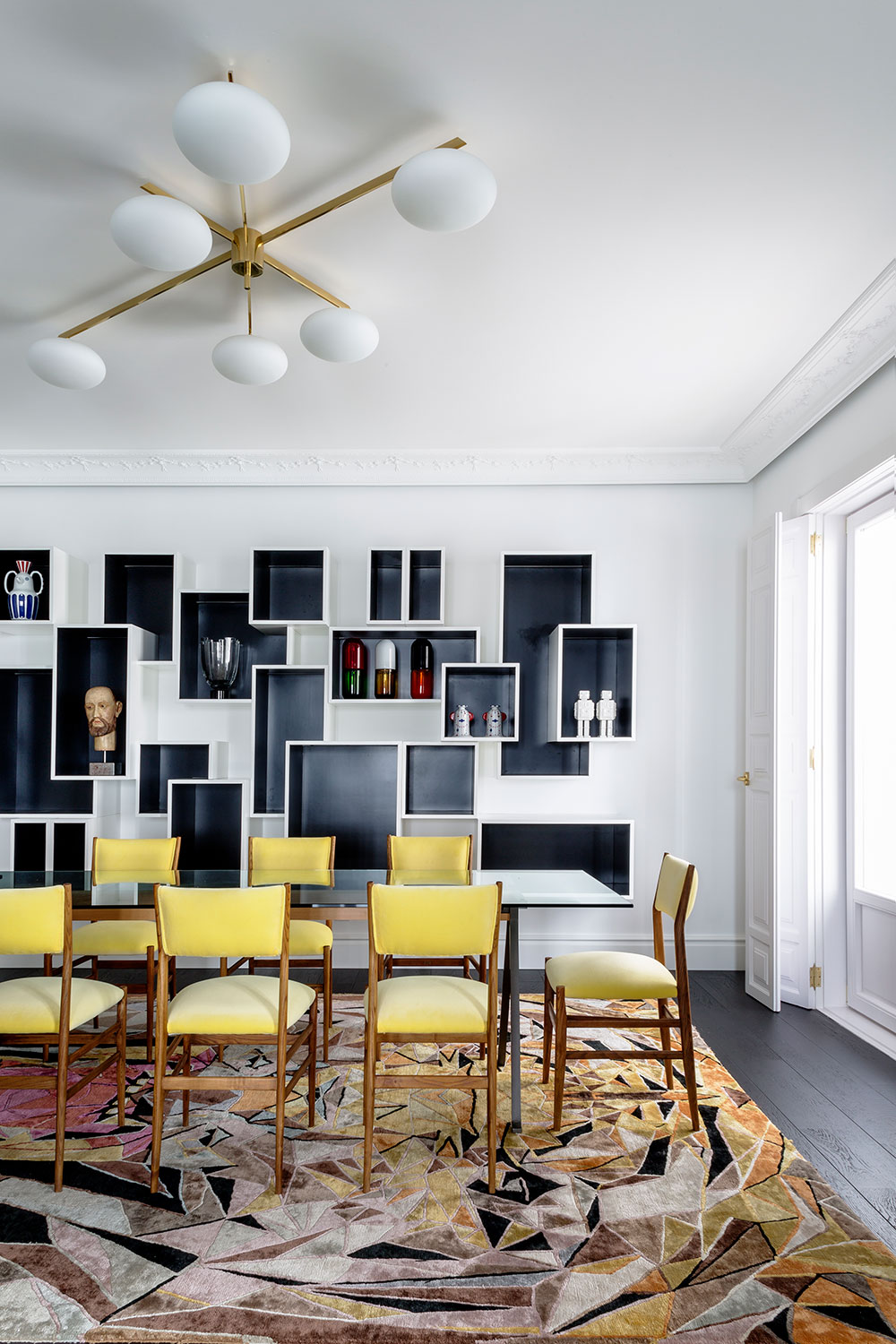 马德里时尚多彩的 eclectic 风格公寓-8