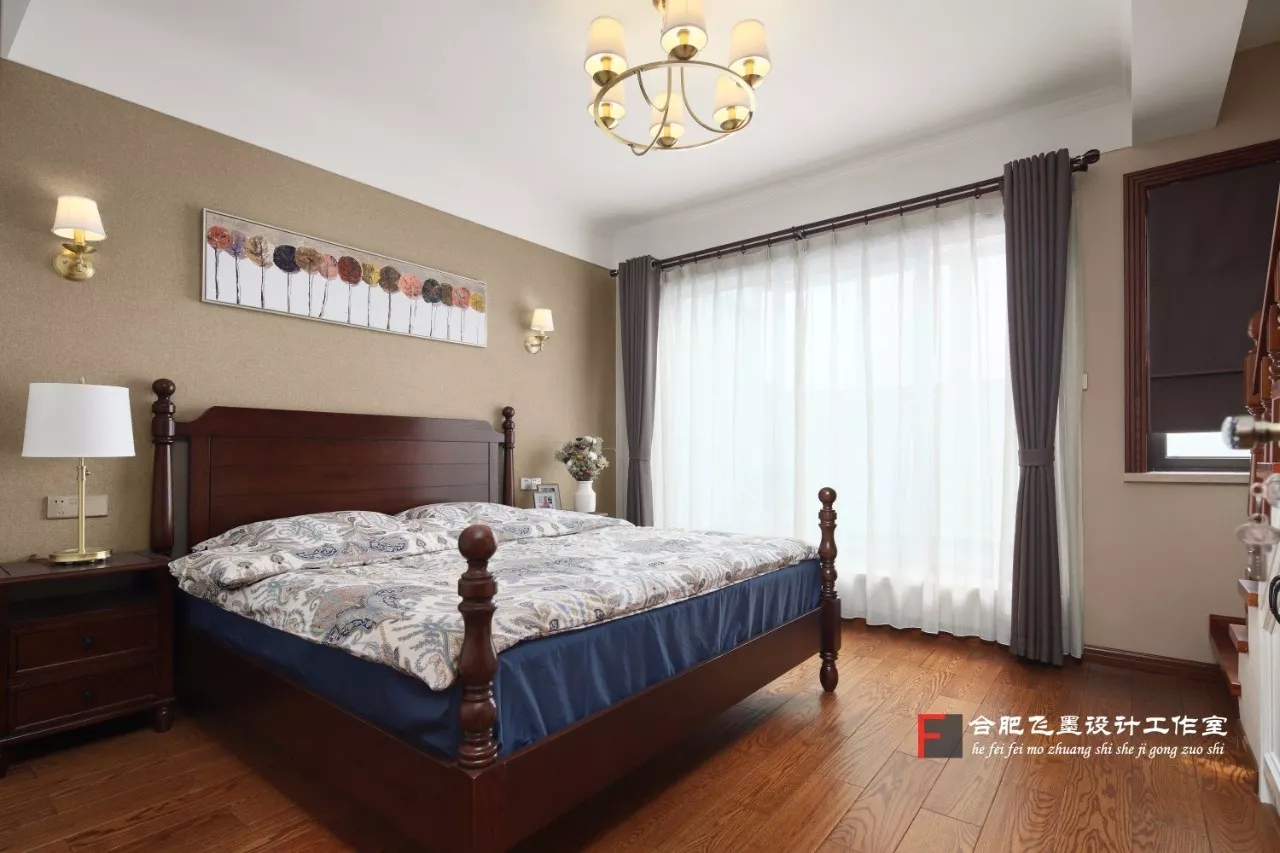 飞墨设计新作品 | 《彼岸花开》 | 200㎡美式-58