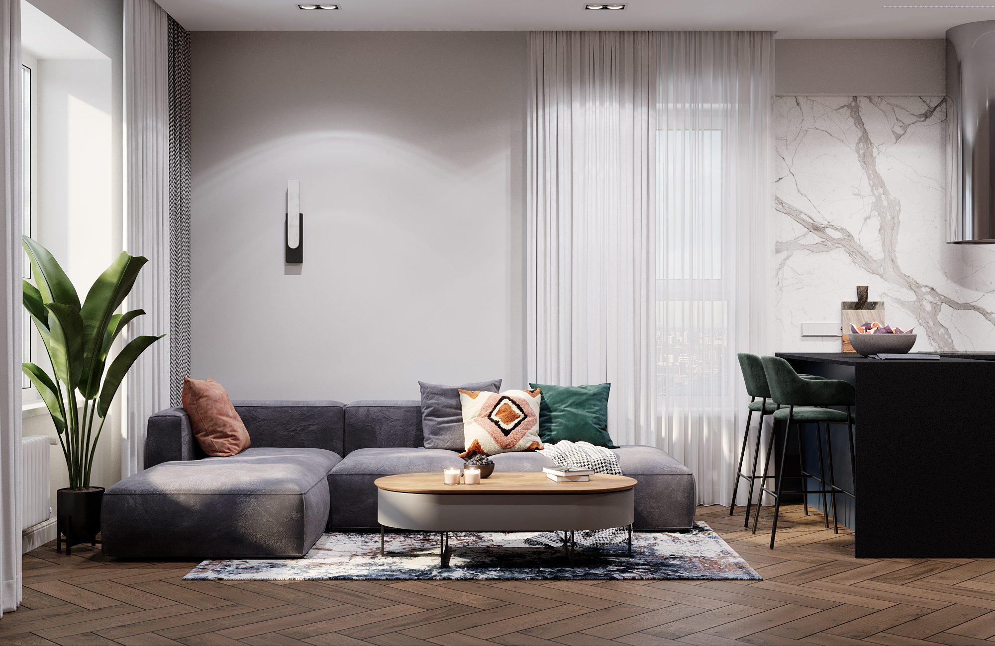 室内 3D 可视化设计丨Goroh 建筑与设计局-4