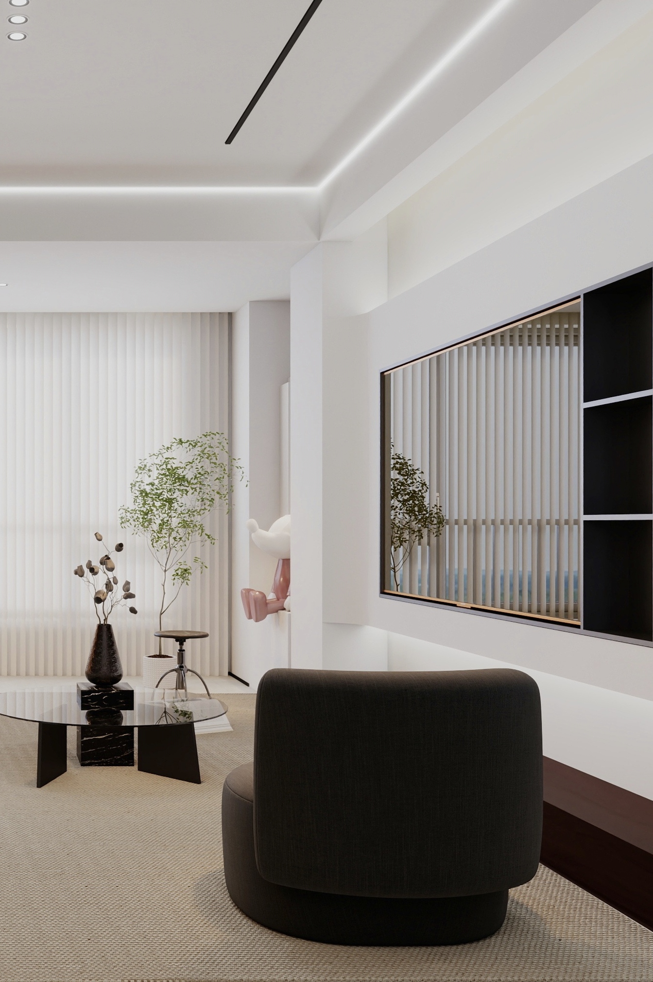 焦作合兴鑫悦府145平意式极简四房改三房-1